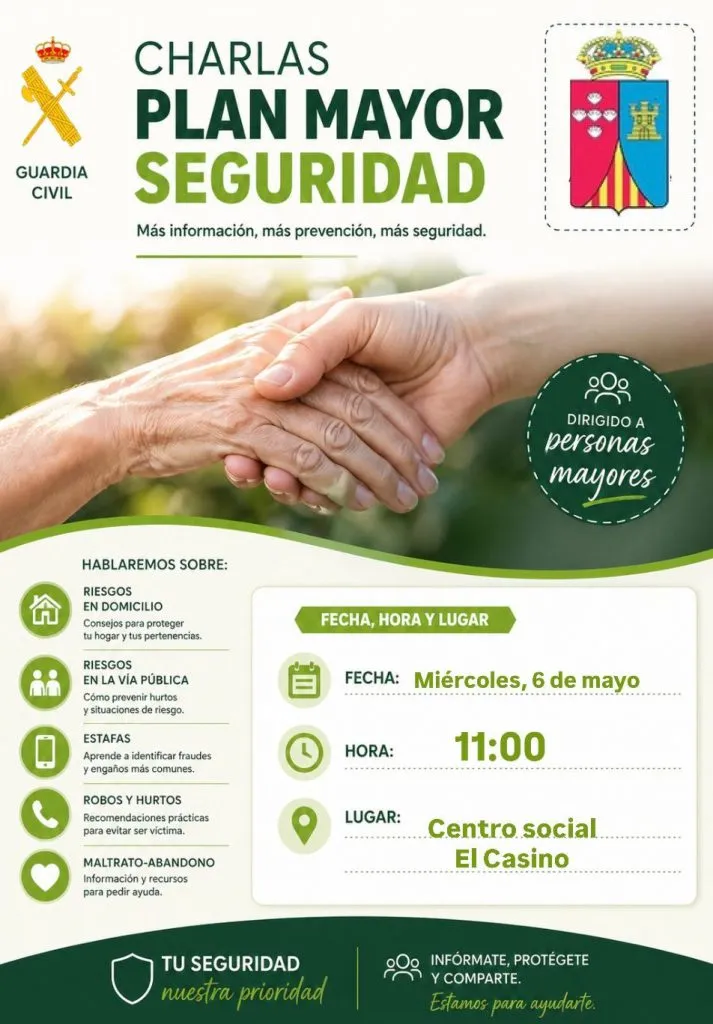 Confrides-L'Abdet acoge una charla de la Guardia Civil para la seguridad de los mayores