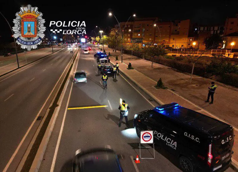 La Policía de Lorca detiene a seis personas y refuerza la seguridad vial y ciudadana