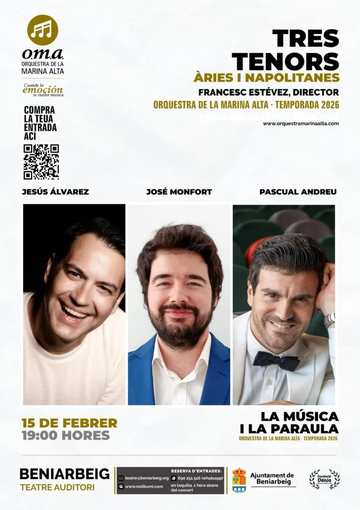 La Orquesta de la Marina Alta anuncia su temporada 2026 con conciertos temáticos en Beniarbeig