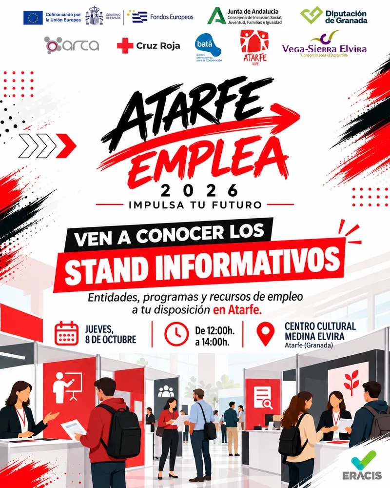 Atarfe celebra su primera Feria de Empleo para conectar a ciudadanos y empresas