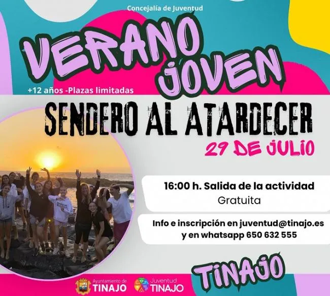 Ruta senderista nocturna por Tinajo para disfrutar del atardecer