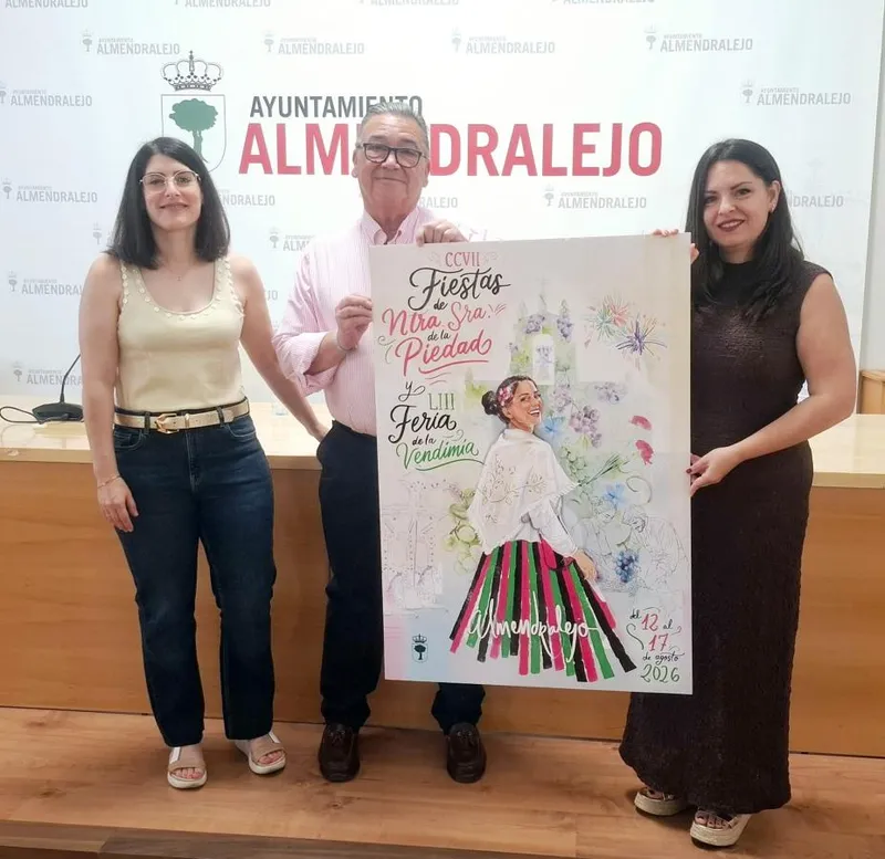 Almendralejo presenta el cartel de la Piedad y la Feria de la Vendimia 2026