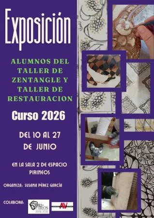 Exposición de Zentangle y Restauración en Espacio Pirineos de Graus