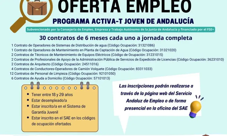 Activa-T Joven abre nuevas oportunidades de empleo para jóvenes en Andalucía