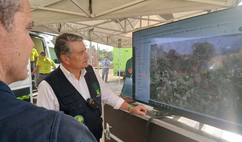 Incendio forestal en El Cerro del Andévalo: población evacuada y sin riesgo para zonas cercanas