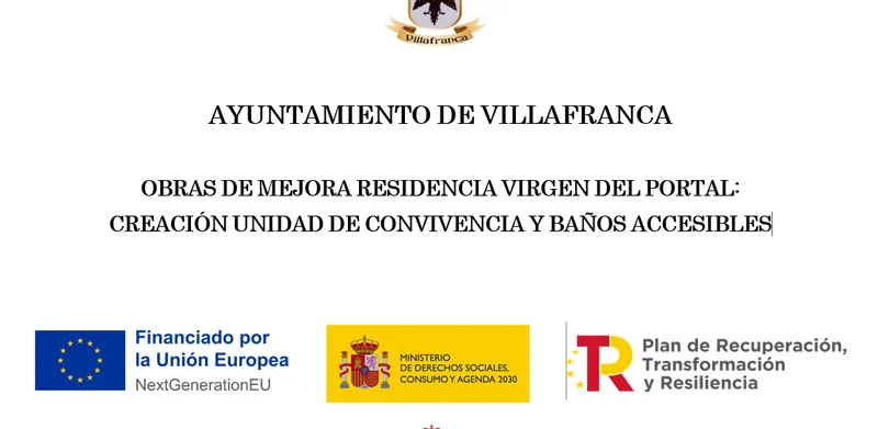 Villafranca destina fondos a la unidad de convivencia de la residencia de ancianos