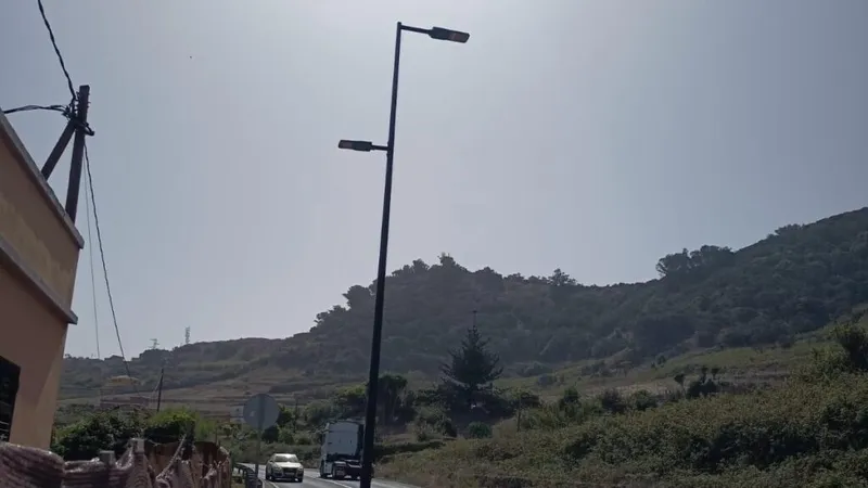 Tegueste repone diez luminarias en la carretera TF-13 para mejorar la seguridad vial
