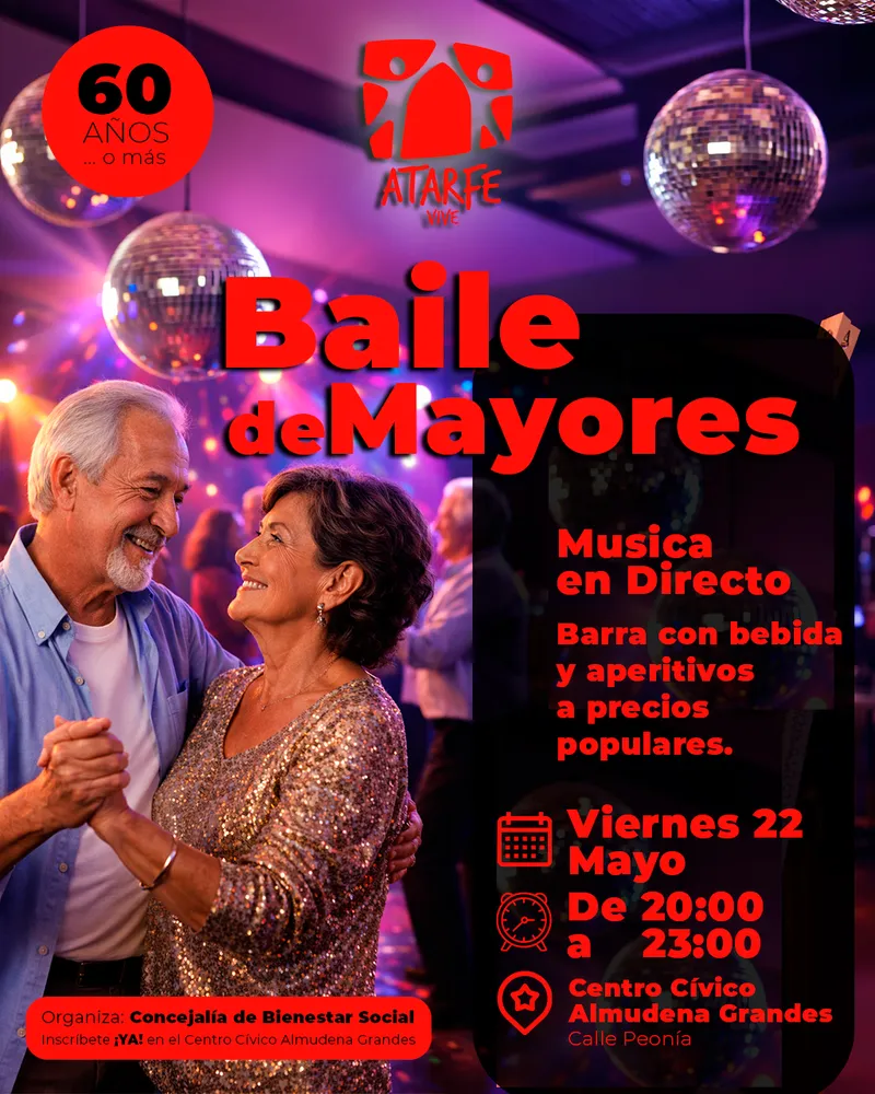 Atarfe organiza un baile para mayores de 60 años con música en directo