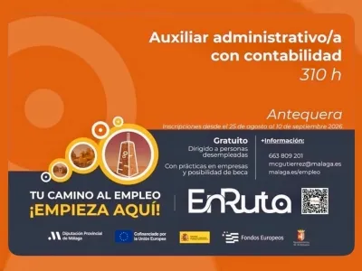Antequera abre inscripciones para cursos gratuitos de Auxiliar Administrativo y Venta Online
