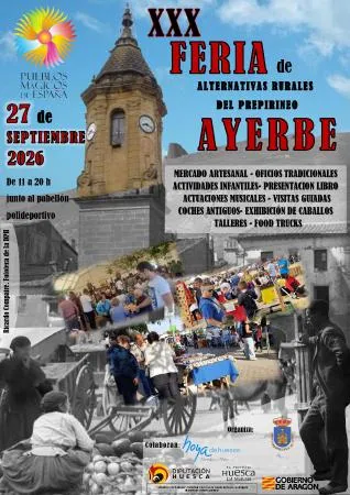 Ayerbe acoge la XXX Feria de Alternativas Rurales del Prepirineo el 27 de septiembre