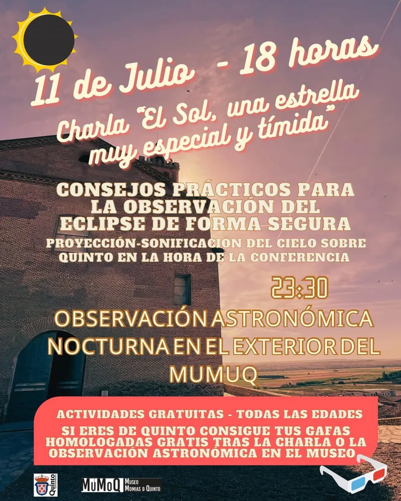 Quinto celebra el eclipse solar con actividades astronómicas y teatro
