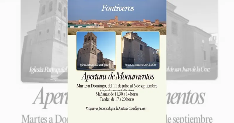 Fontiveros abre sus monumentos al público este verano con nuevos horarios