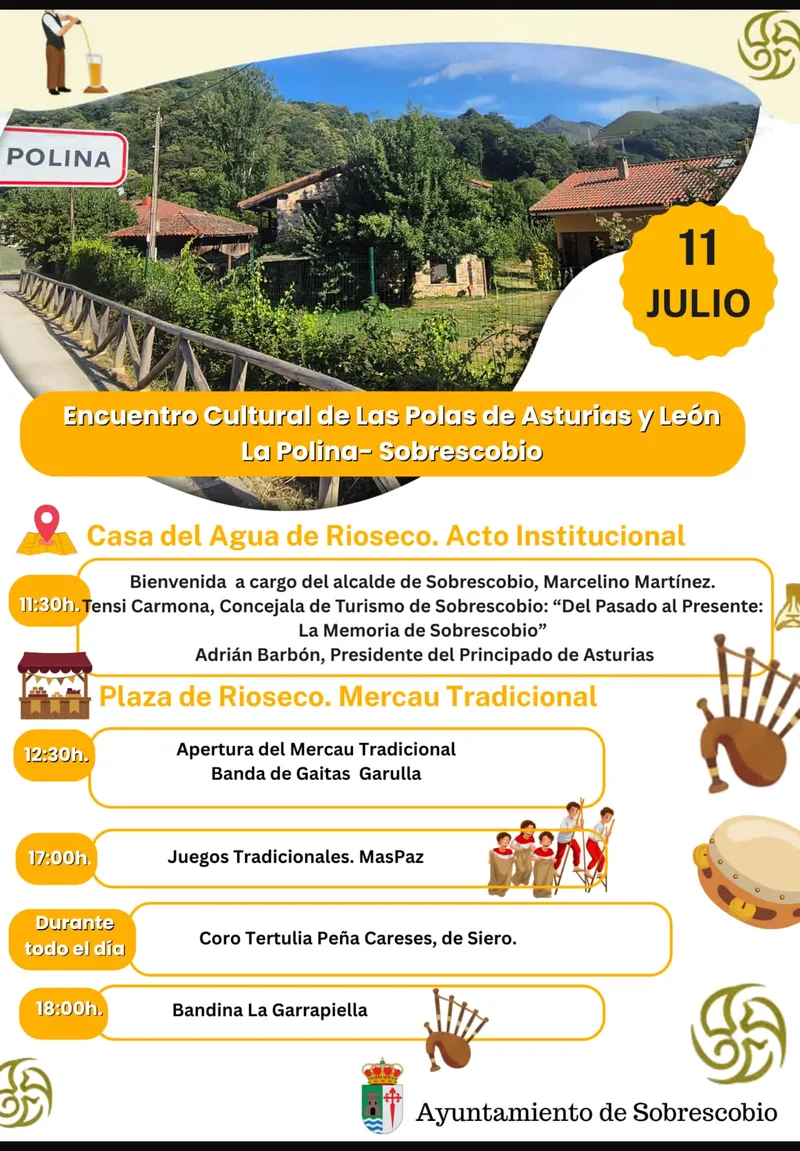 Sobrescobio acoge un encuentro cultural entre las Polas de Asturias y León