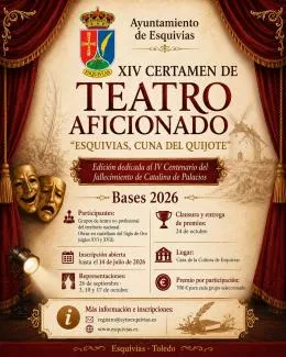 Esquivias abre la inscripción para su Certamen de Teatro Aficionado "Cuna del Quijote"