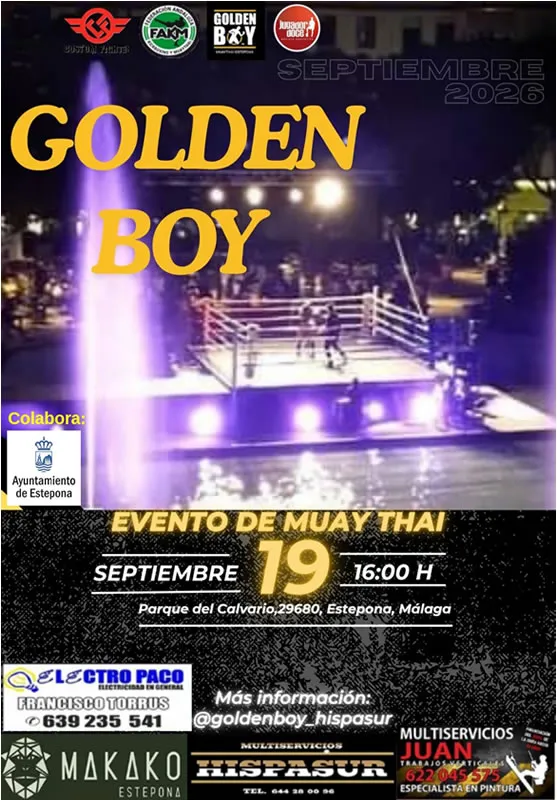 Estepona celebra la XV Velada de Muay Thai Golden Series este sábado