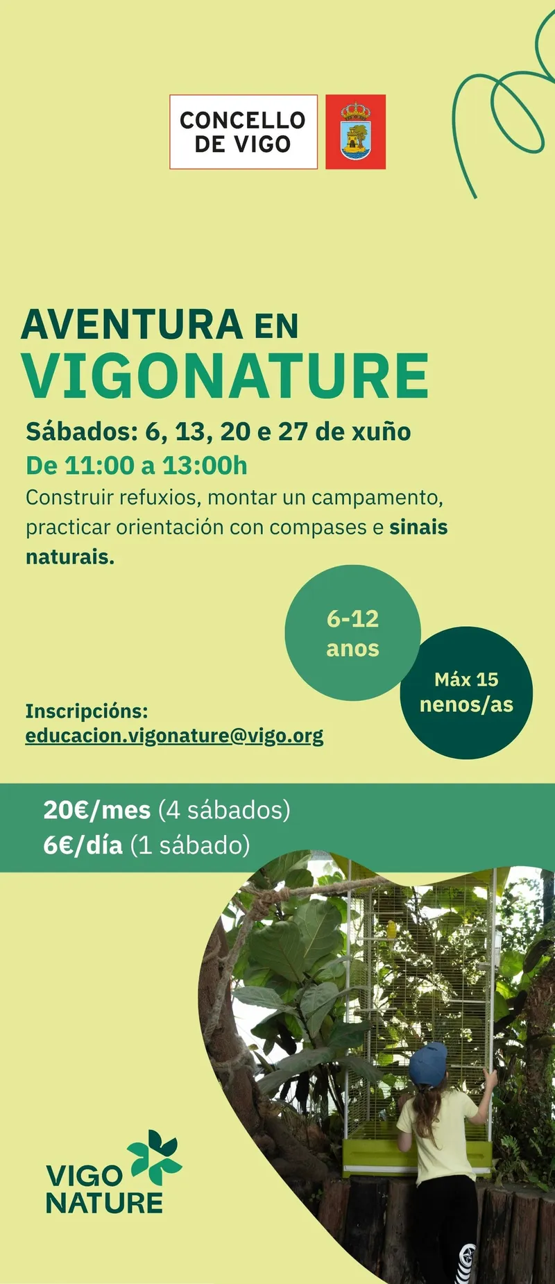 Vigo celebra 'Naturaleza en Vigo' con actividades de aventura en junio