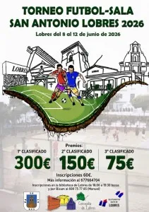 Lobres celebra el Torneo de Fútbol Sala San Antonio 2026