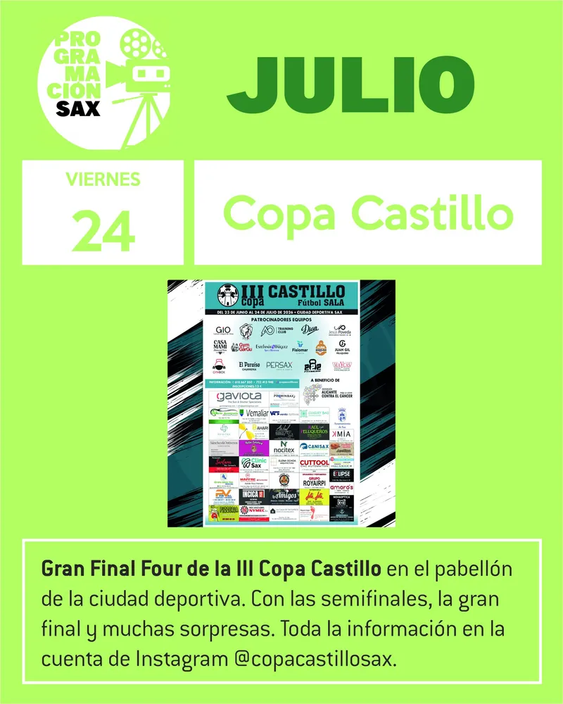 Sax acoge la Gran Final Four de la Copa Castillo de baloncesto
