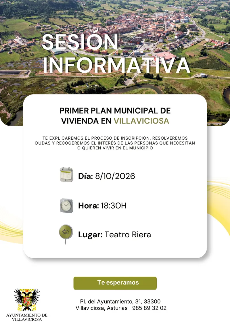 Villaviciosa presenta su I Plan Municipal de Vivienda con una sesión informativa