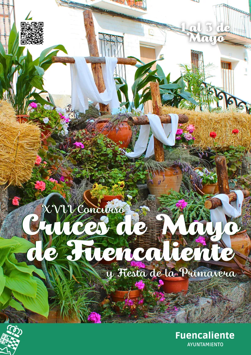 Fuencaliente celebra la Fiesta de la Primavera con cruces adornadas y música en directo