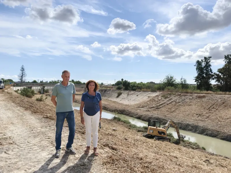 Almoradí finaliza la limpieza del río Segura y refuerza la prevención ante las lluvias