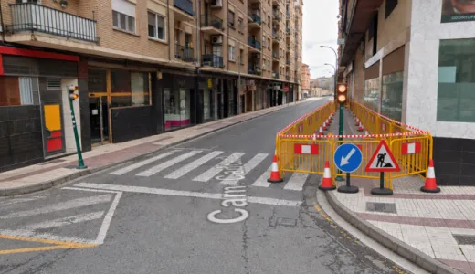 Tudela inicia la reparación integral de aceras en la calle Camino Caritat