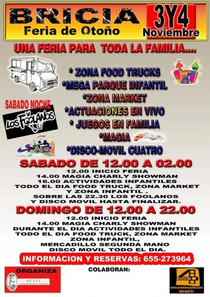 Bricia celebra su Feria de Otoño con actividades para toda la familia