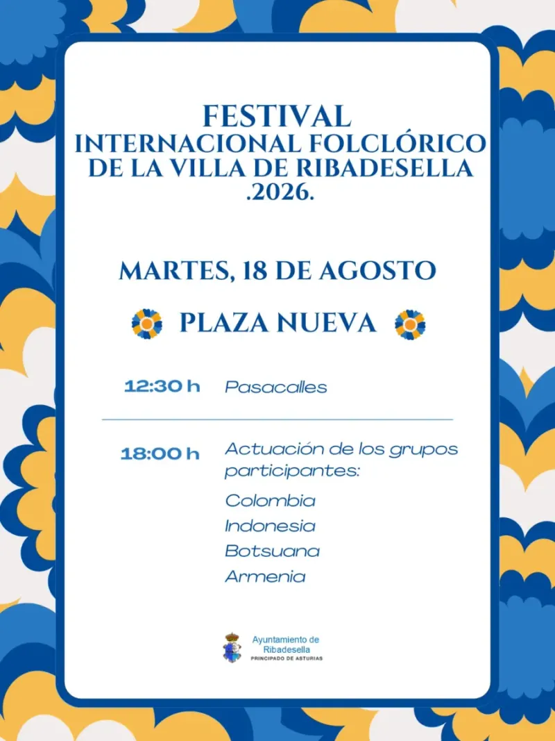 Ribadesella acoge el Festival Folclórico Internacional con grupos de Armenia, Botsuana, Colombia e Indonesia