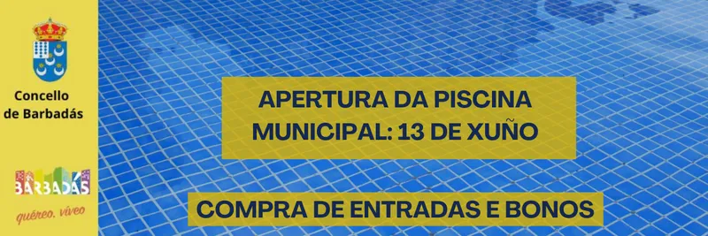 Barbadás abre sus piscinas municipales el 13 de junio para dar la bienvenida al verano