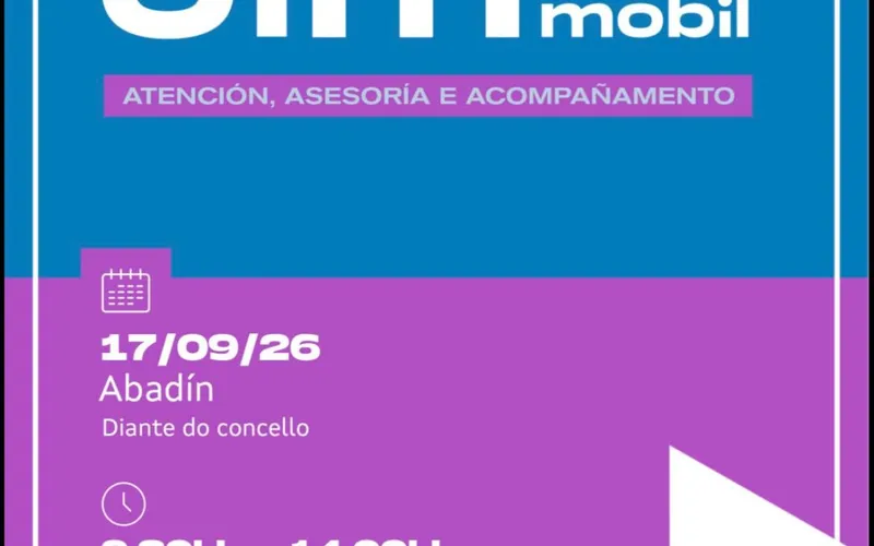 El CIM Móbil ofrecerá atención a las mujeres en Abadín el 17 de septiembre