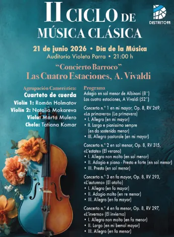 Carabanchel celebra el II Ciclo de Música Clásica y el Día Europeo de la Música