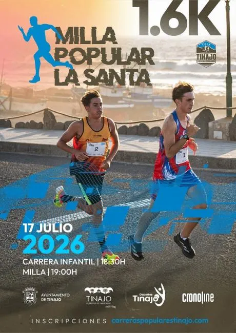 Tinajo abre inscripciones para la Milla Popular La Santa el 17 de julio