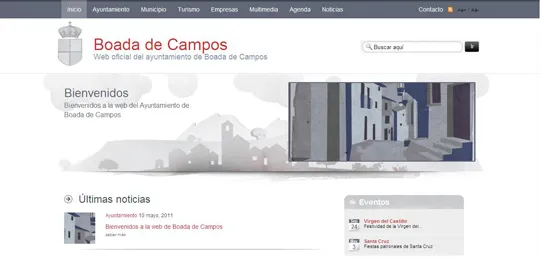 Boada de Campos estrena portal municipal para informar a sus vecinos y visitantes