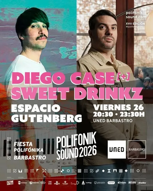 Barbastro acoge la fiesta Polifonik Sound con Diego Caro y Sweet Drinkz