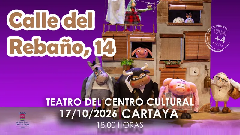 Cartaya celebra el Día Mundial del Títere con la obra 'Calle Rebaño, Nº 14'