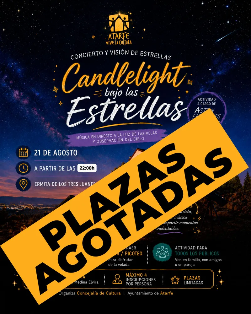 Atarfe agota las entradas para 'Candlelight bajo las Estrellas' en la Ermita de los Tres Juanes