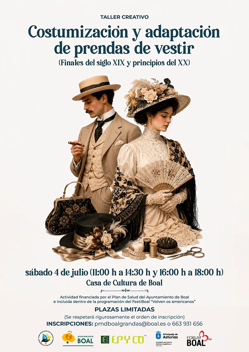 Boal celebra un taller de moda indiana para recrear estilos de principios del siglo XX