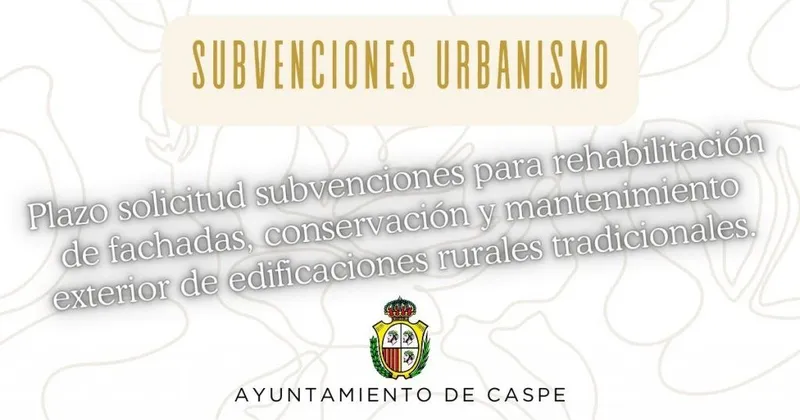 Caspe destina 45.000 euros a la rehabilitación de fachadas rurales y urbanas
