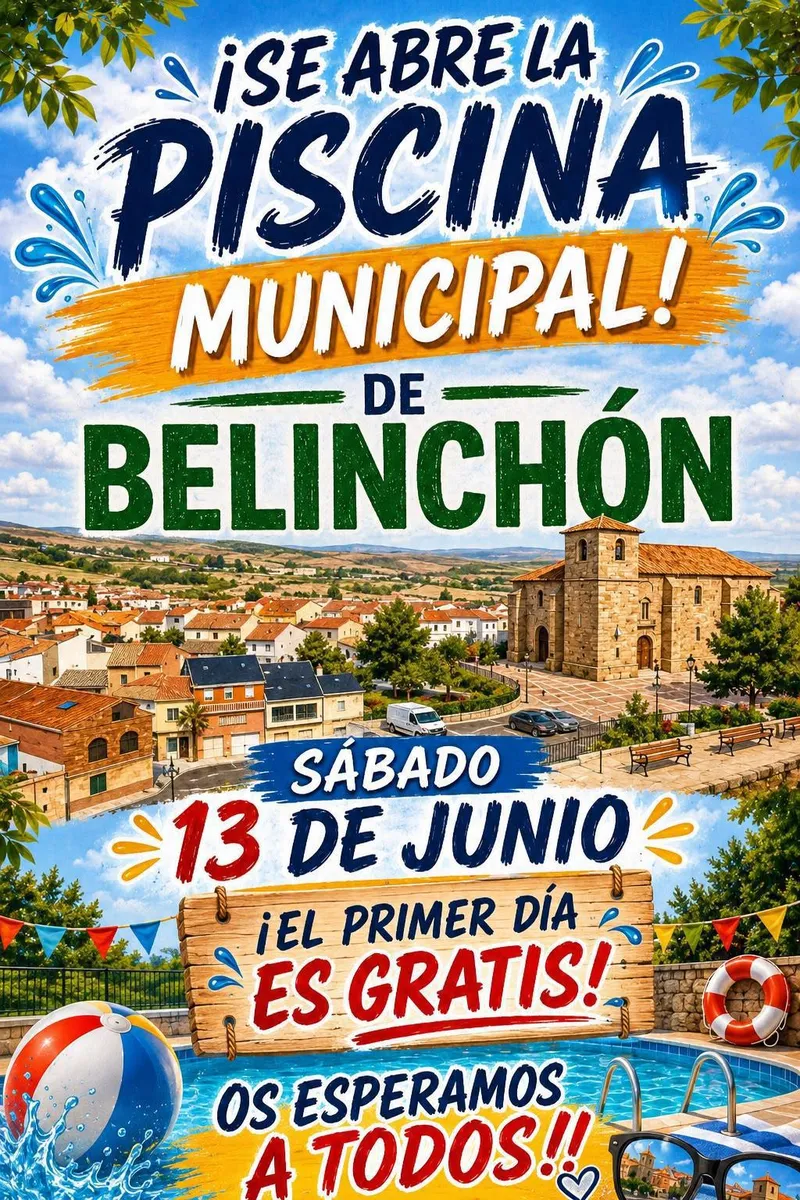 Belinchón inaugura la temporada de piscinas con entrada gratuita y sesión de spinning nocturno