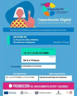 Esquivias ofrece formación gratuita sobre Inteligencia Artificial para mayores de 55 años
