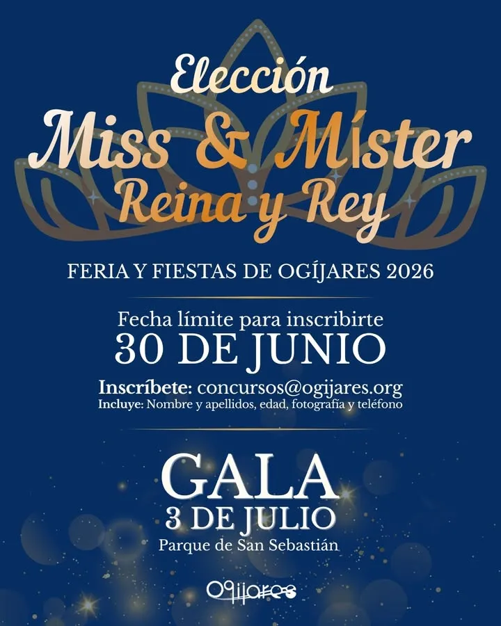 Ogíjares busca a su Miss, Míster, Reina y Rey para las fiestas de 2026