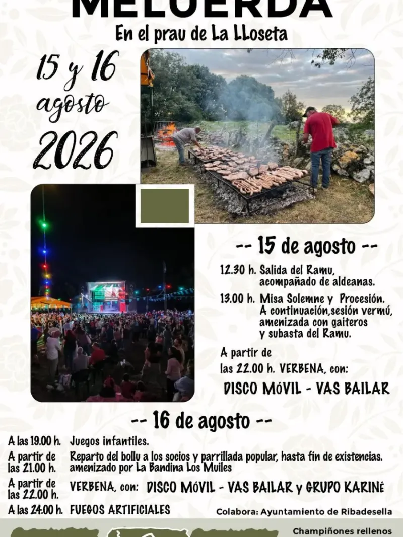 Meluerda celebra sus fiestas patronales en honor a Nuestra Señora de la Asunción