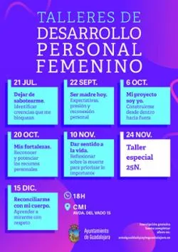Taller gratuito de desarrollo personal femenino en Guadalajara