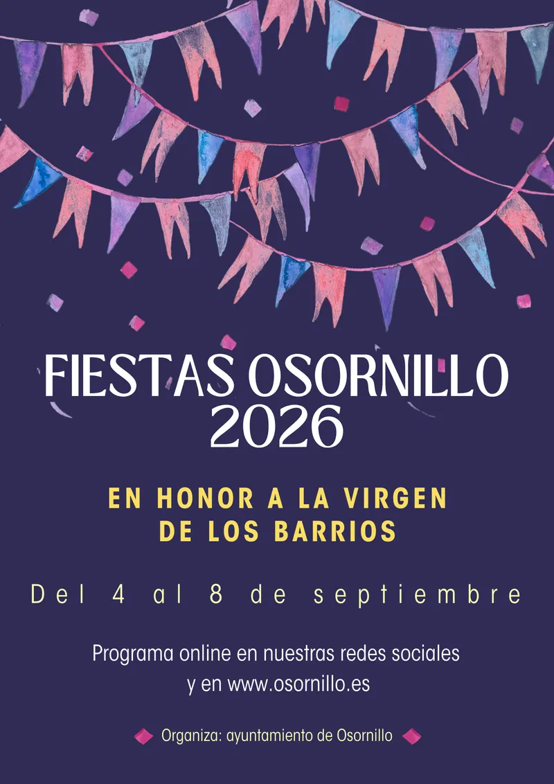Osornillo presenta el programa de sus fiestas patronales para 2026