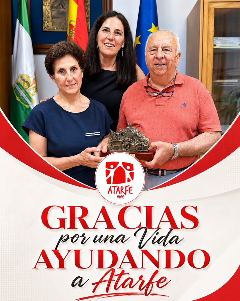 Atarfe homenajea a Pepe y Rosa de Ferretería Sánchez por su jubilación