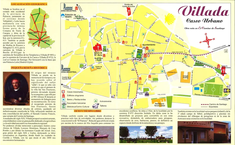 Villada lanza un plano turístico interactivo para descubrir la riqueza de Tierra de Campos