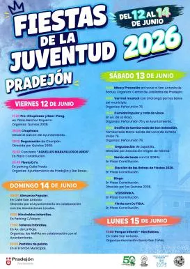 Pradejón celebra las Fiestas de la Juventud del 12 al 14 de junio