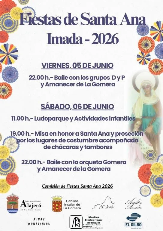 Imada celebra sus fiestas en honor a Santa Ana con un programa de actos religiosos y lúdicos