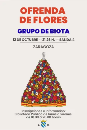 Biota se prepara para la Ofrenda de Flores del Pilar 2026