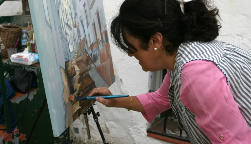 Amelia Casillas Lara, artista ubriqueña, repasa su trayectoria pictórica